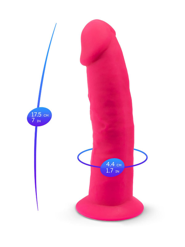 Dildo SilexD M2 vibrant et télécommandé rose 17,5 cm Sextoys Vibromasseur Oh! Darling