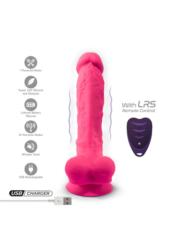 Dildo SilexD M1 vibrant et télécommandé rose 20 cm Sextoys Vibromasseur Oh! Darling