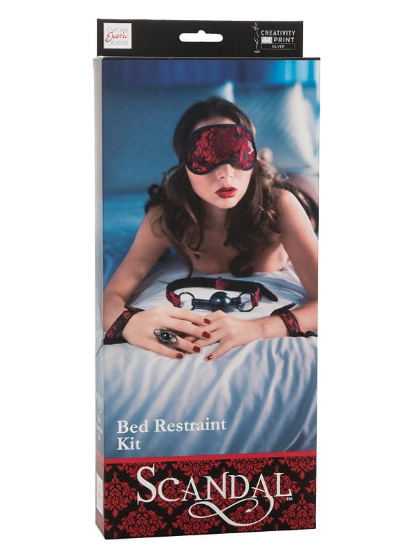 Kit d'attache lit, bâillon et bandeau Scandal BDSM Kit d'attache Oh! Darling