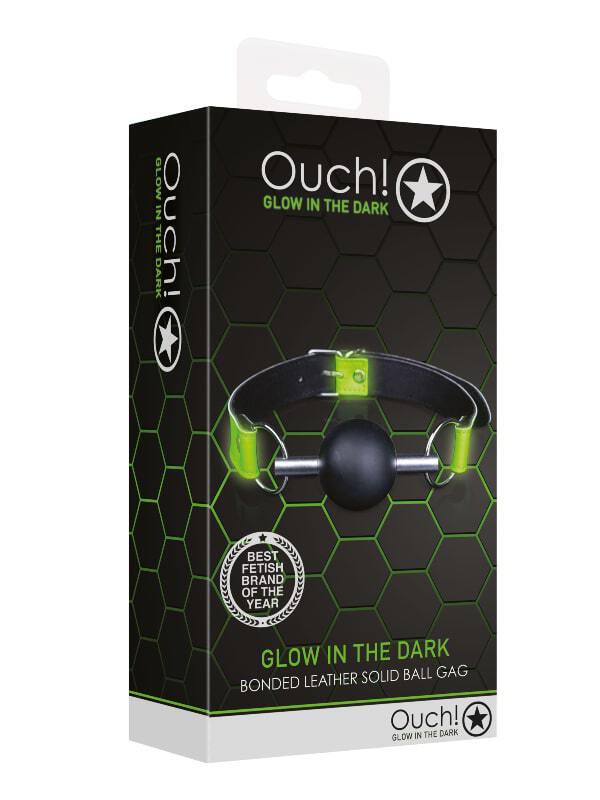 Baillon Solid Ball Glow in the Dark Ouch BDSM Baillon Oh! Darling