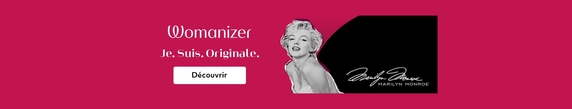 Bannière Womanizer x Marilyn Monroe