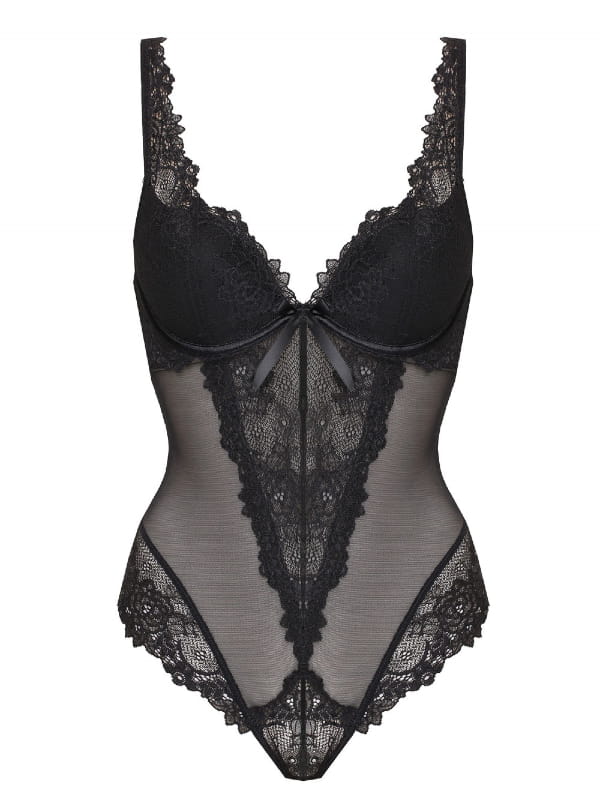 Body Dahalia noir Valège Lingerie Body Oh! Darling