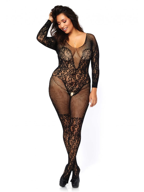Bodystocking 89190 Leg Avenue Lingerie Grande-Taille Oh! Darling