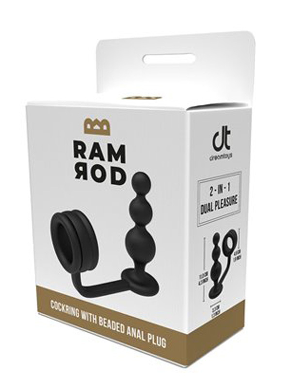 Ramrod cockring avec chaine anale Sextoys Sextoy Homme Oh! Darling