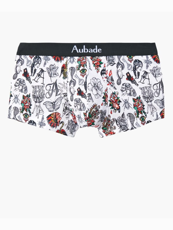 Boxer Trunk White Art Aubade Lingerie Lingerie Homme Oh! Darling