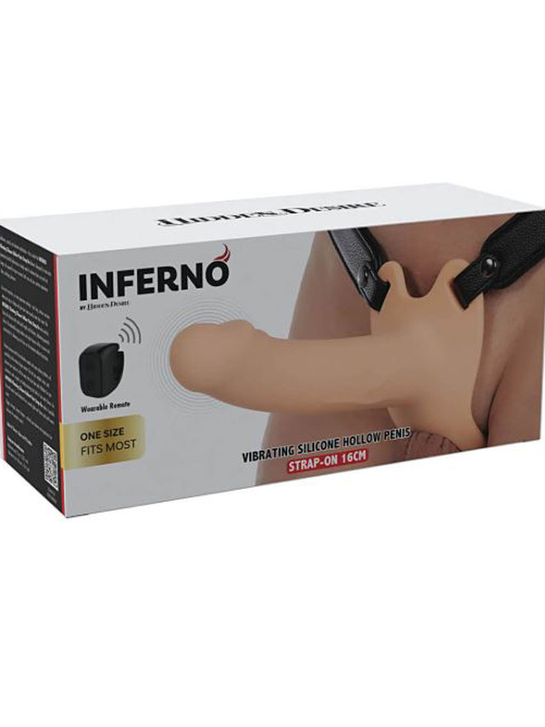 Gode ceinture vibrant creux Strap on 16 cm Sextoys Strap-on Oh! Darling