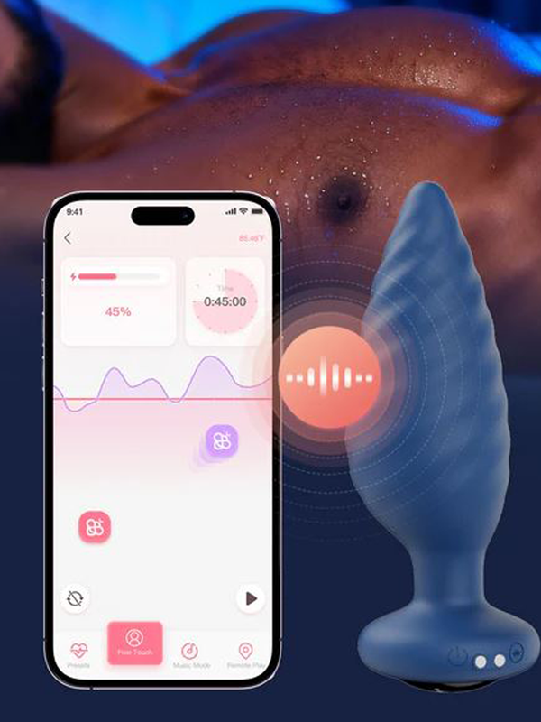 Plug Anal Rotatif Noah - Bleu Sextoys Plug anal Oh! Darling