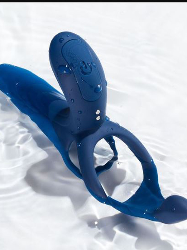 Pleasure Pivot stimulateur connecté pour couple 4 en 1 bleu Sextoys Sextoy Homme Oh! Darling