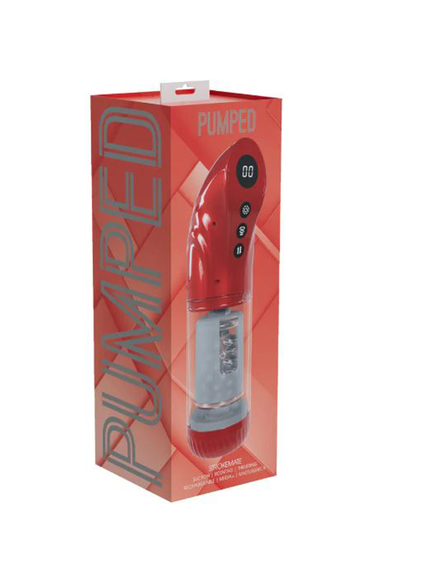 Masturbateur Pumped succion et rotation rouge Sextoys Masturbateur Oh! Darling