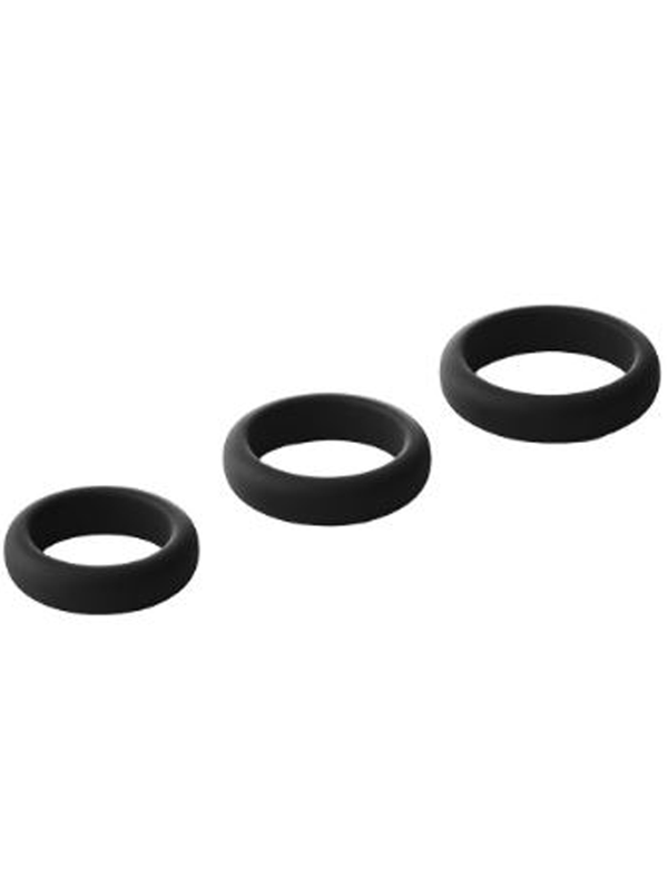 Cockrings Set Noir Sextoys Cockring - Gaine de pénis Oh! Darling