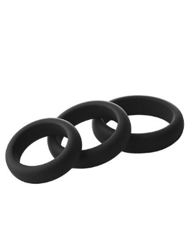 Cockrings Set Noir Sextoys Cockring - Gaine de pénis Oh! Darling