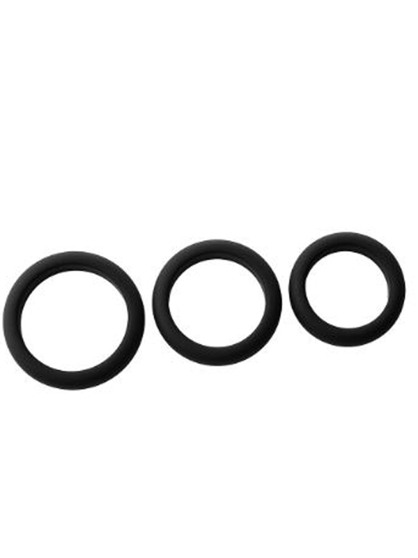 Cockrings Set Noir Sextoys Cockring - Gaine de pénis Oh! Darling