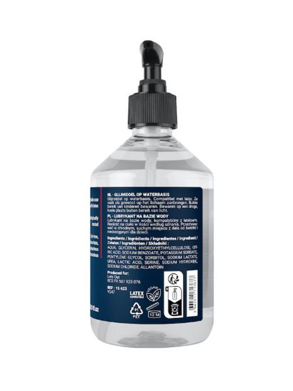 Lubrifiant à base d'eau 500ml Bien-être Lubrifiant intime à base d'eau Oh! Darling