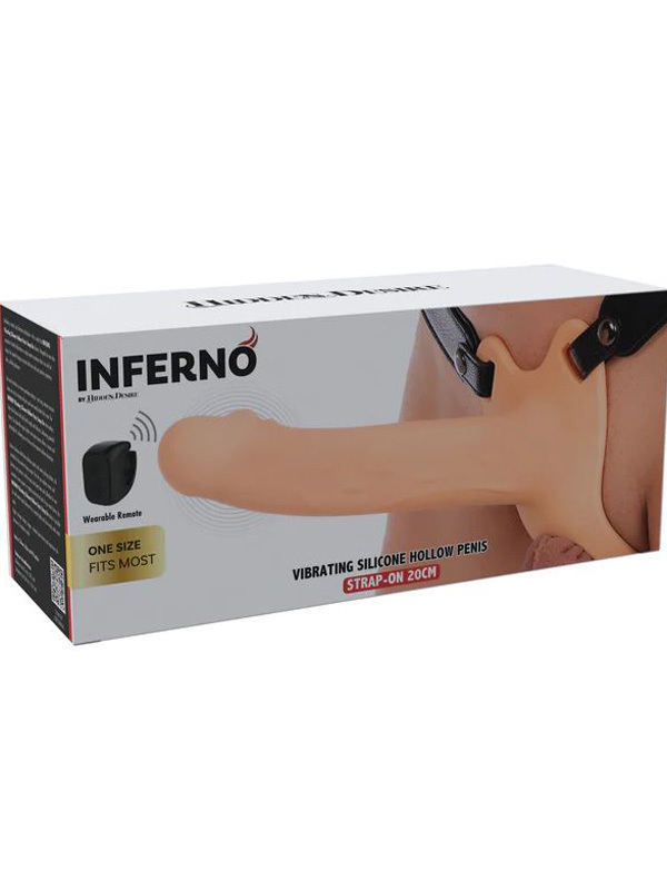 Gode ​​ceinture vibrant pour pénis creux 20 cm Sextoys Strap-on Oh! Darling