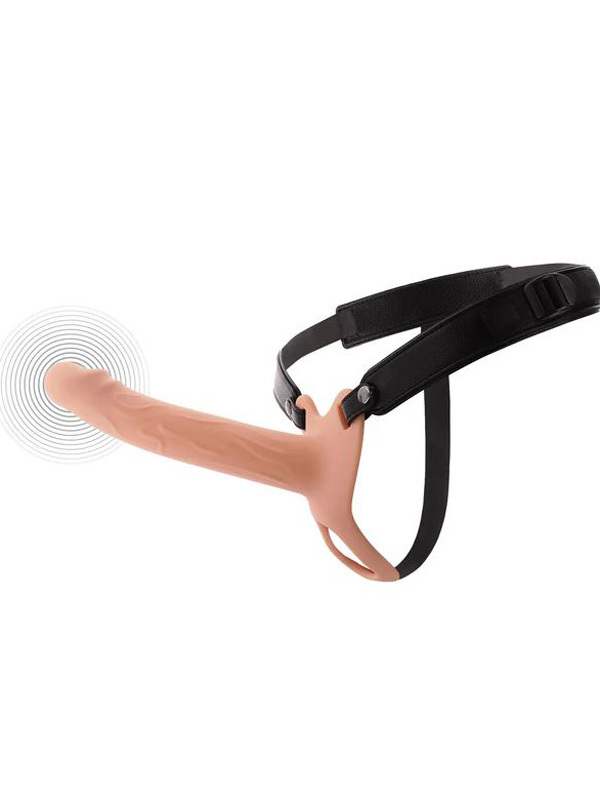 Gode ​​ceinture vibrant pour pénis creux 20 cm Sextoys Strap-on Oh! Darling