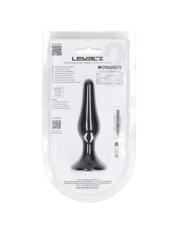 Plug Anal fin Noir L Sextoys Plug anal Oh! Darling