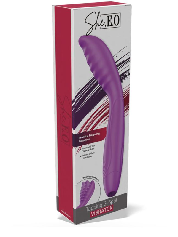 Vibromasseur Point G Tapotant Violet 18 cm Sextoys Stimulation vaginale Oh! Darling