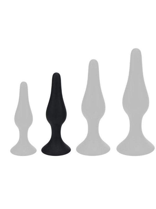 Plug Anal fin Noir M Sextoys Plug anal Oh! Darling