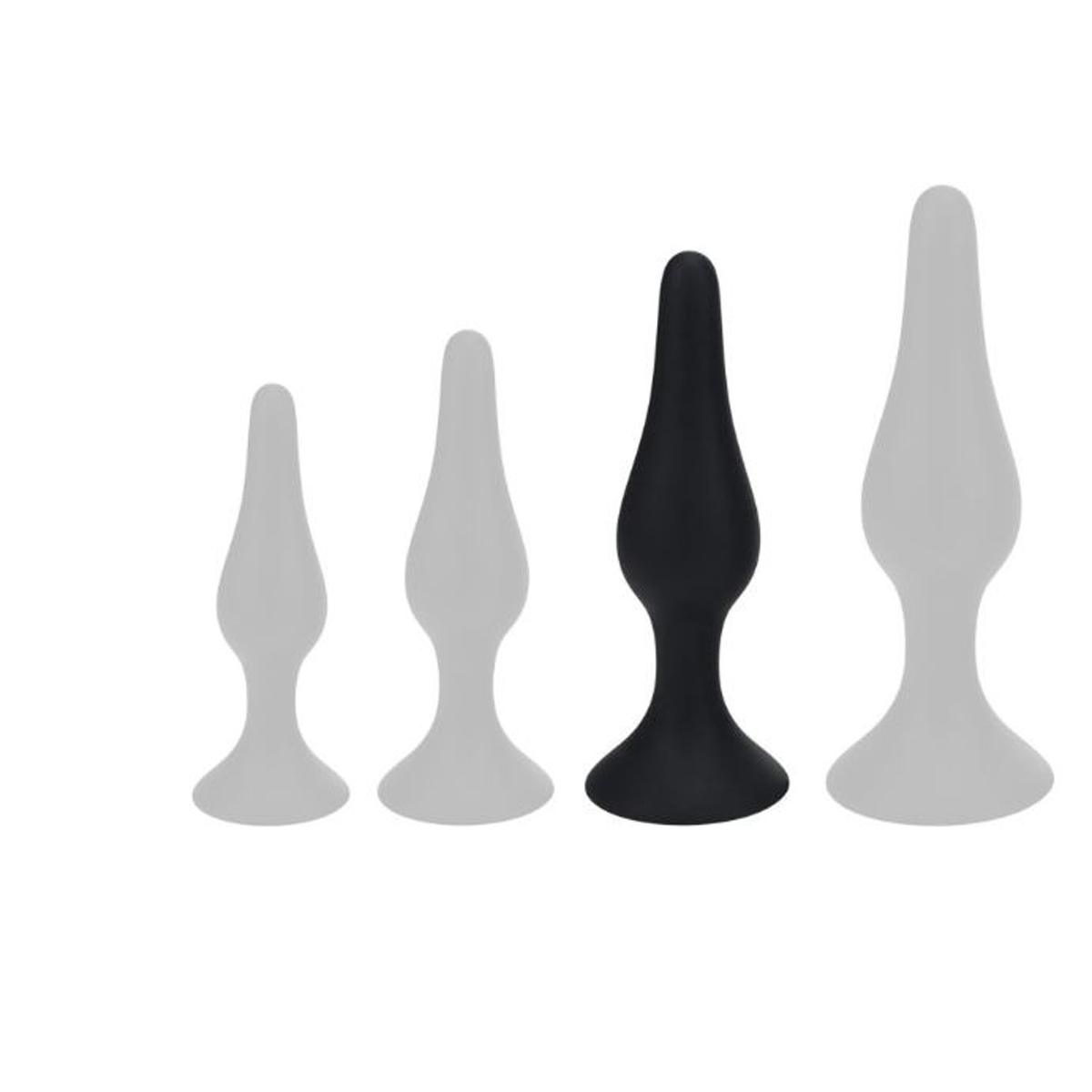 Plug Anal fin Noir L Sextoys Plug anal Oh! Darling