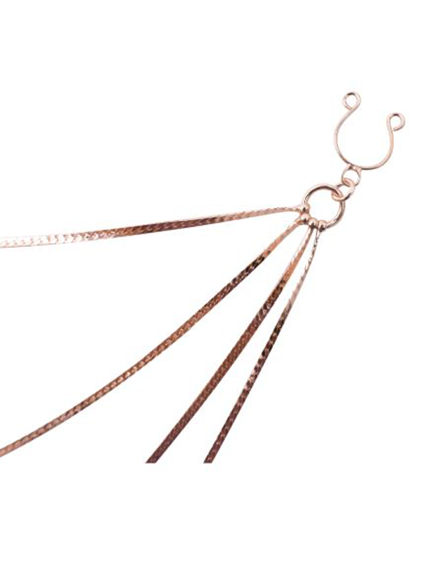 Bijou Pinces tétons avec 4 chainettes rose doré Lingerie Accessoires Oh! Darling