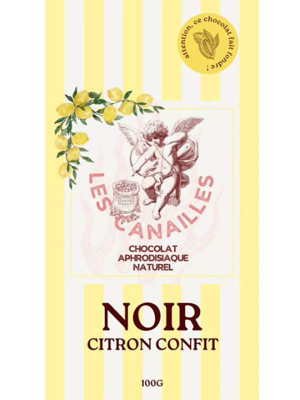 Chocolat Noir Citron Confit Aphrodisiaque Aphrodisiaque Pour plus de plaisir Oh! Darling