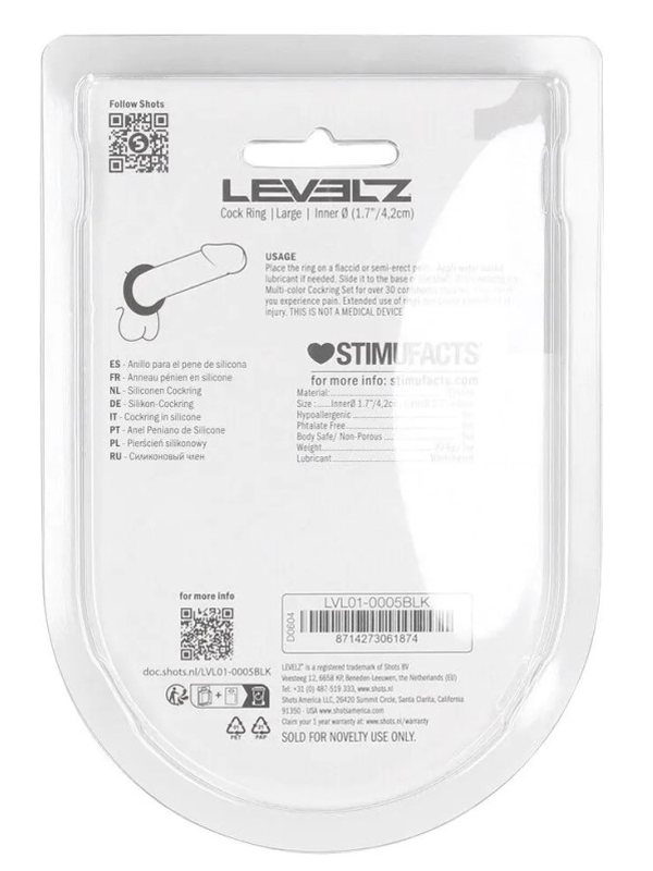 Cockring en silicone L Sextoys Cockring - Gaine de pénis Oh! Darling