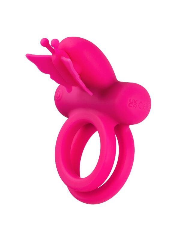 Cockring vibrant Butterfly Dual Ring Calexotics Sextoys Anneau vibrant Oh! Darling