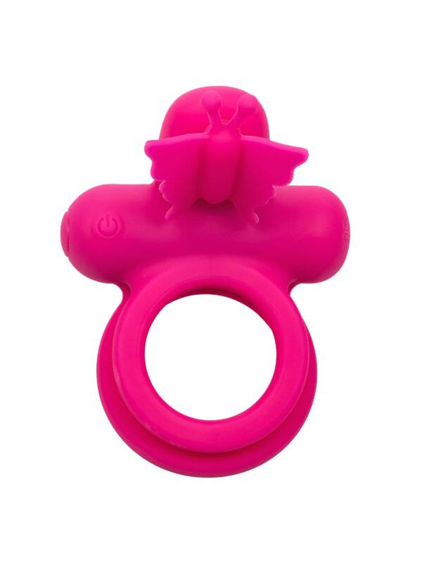 Cockring vibrant Butterfly Dual Ring Calexotics Sextoys Anneau vibrant Oh! Darling