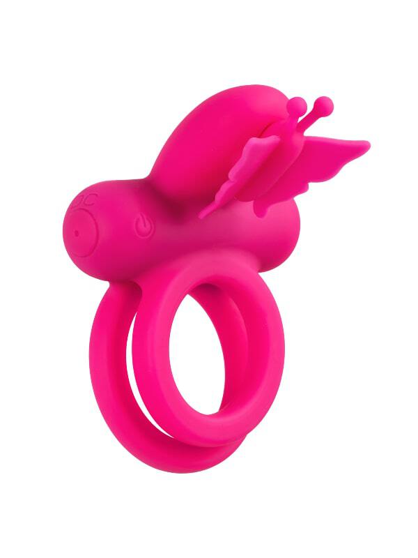 Cockring vibrant Butterfly Dual Ring Calexotics Sextoys Anneau vibrant Oh! Darling