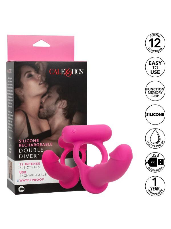 Cockring vibrant Double Diver Calexotics Sextoys Anneau vibrant Oh! Darling