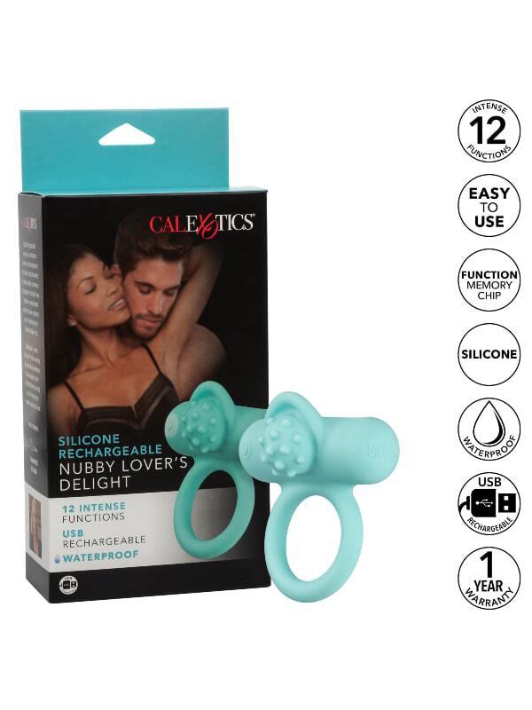 Cockring vibrant Nubby Lover's Delight Calexotics Sextoys Anneau vibrant Oh! Darling