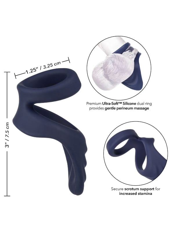 Cockring Perineum Dual Ring Viceroy Sextoys Cockring - Gaine de pénis Oh! Darling