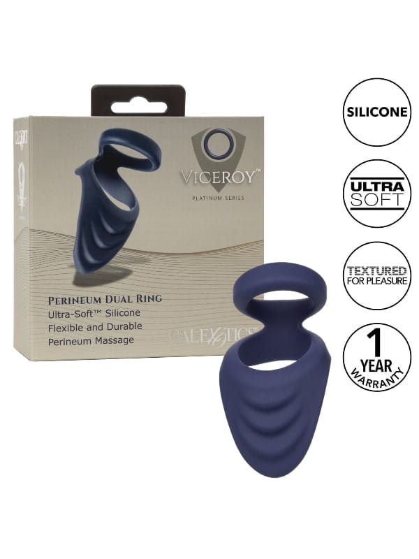 Cockring Perineum Dual Ring Viceroy Sextoys Cockring - Gaine de pénis Oh! Darling