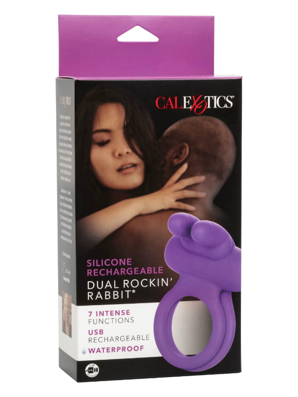 Cockring vibrant Dual Rockin' Rabbit Calexotics Sextoys Anneau vibrant Oh! Darling