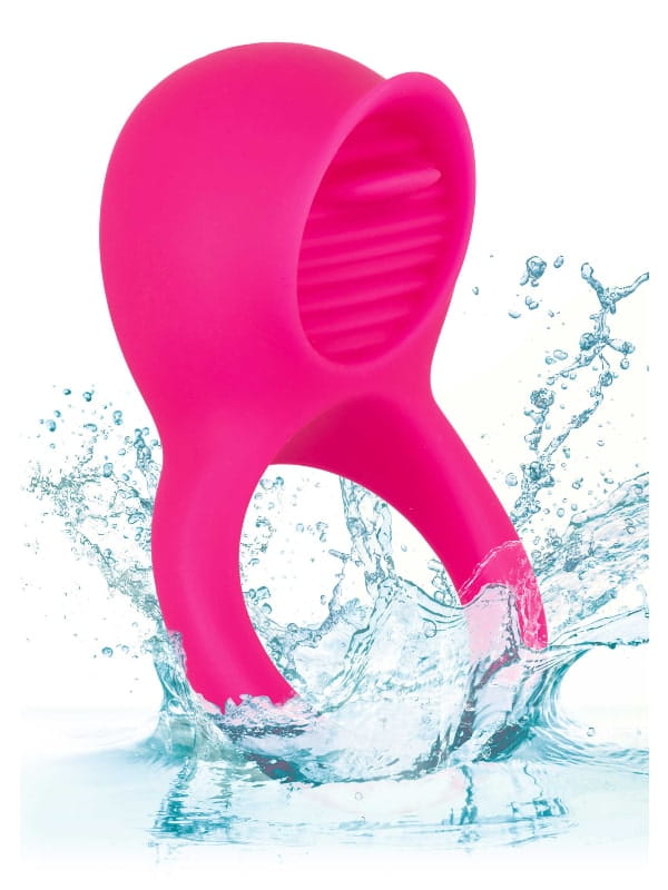 Cockring vibrant Teasing Tongue Enhancer Calexotics Sextoys Anneau vibrant Oh! Darling