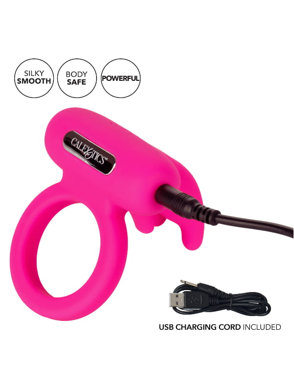 Cockring vibrant Triple Clit Flicker Calexotics Sextoys Anneau vibrant Oh! Darling