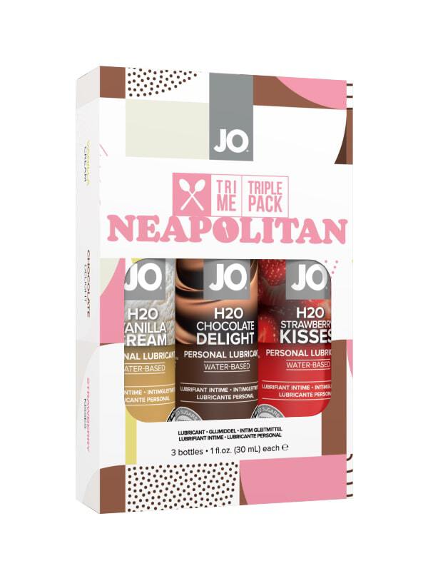 Coffret 3 Lubrifiants Neapolitan JO Bien-être Lubrifiant intime comestible Oh! Darling