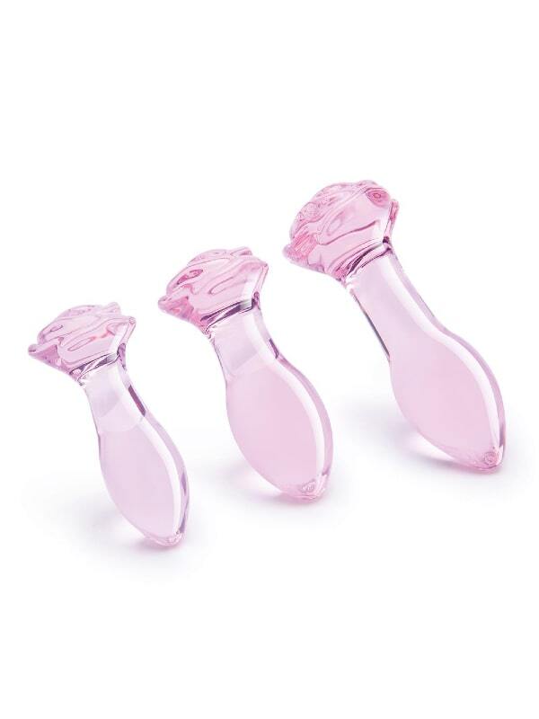 Coffret 3 plugs en verre Training Glass Dream Toys Sextoys Plug anal Oh! Darling