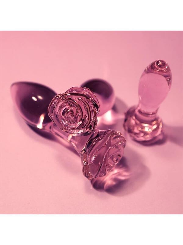 Coffret 3 plugs en verre Training Glass Dream Toys Sextoys Plug anal Oh! Darling