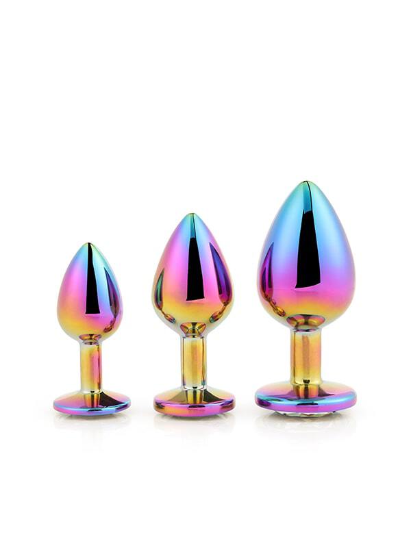 Coffret 3 Plugs Multicolor Gleaming Love Dream Toys Sextoys Plug anal Oh! Darling