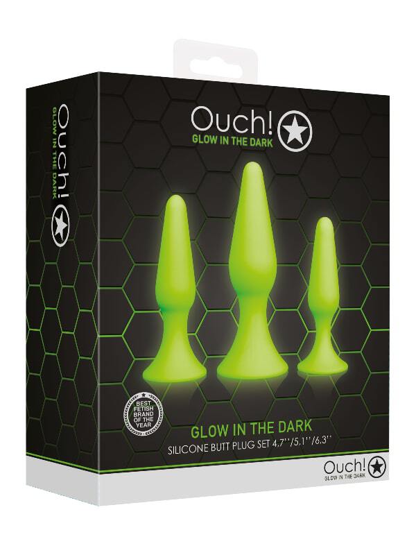 Coffret Plugs Glow in the Dark Ouch Sextoys Plug anal Oh! Darling