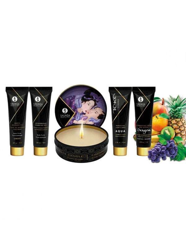Coffret Secret de Geisha fruits exotiques Bien-être Coffret de massage Oh! Darling