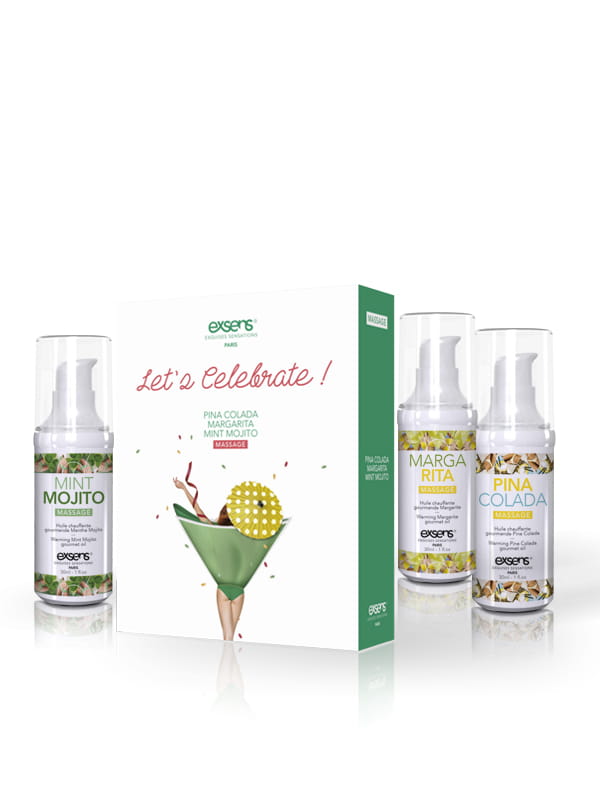 Coffret de Massage Let's Celebrate Exsens Bien-être Massage intime Oh! Darling