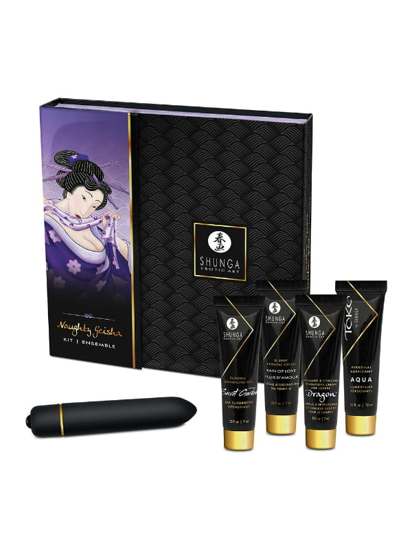 Coffret Naughty Geisha Shunga Bien-être Massage intime Oh! Darling