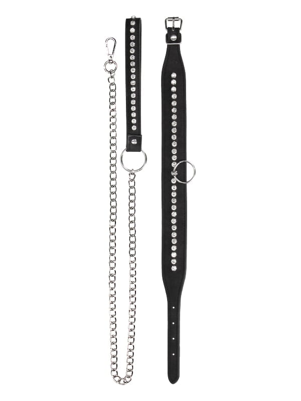 Collier et laisse Diamond Ouch BDSM Accessoire Oh! Darling