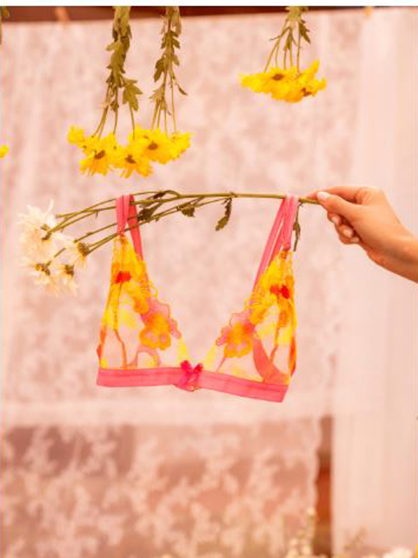 Ensemble Lingerie Rose et Jaune Lingerie 2&3 pièces Oh! Darling