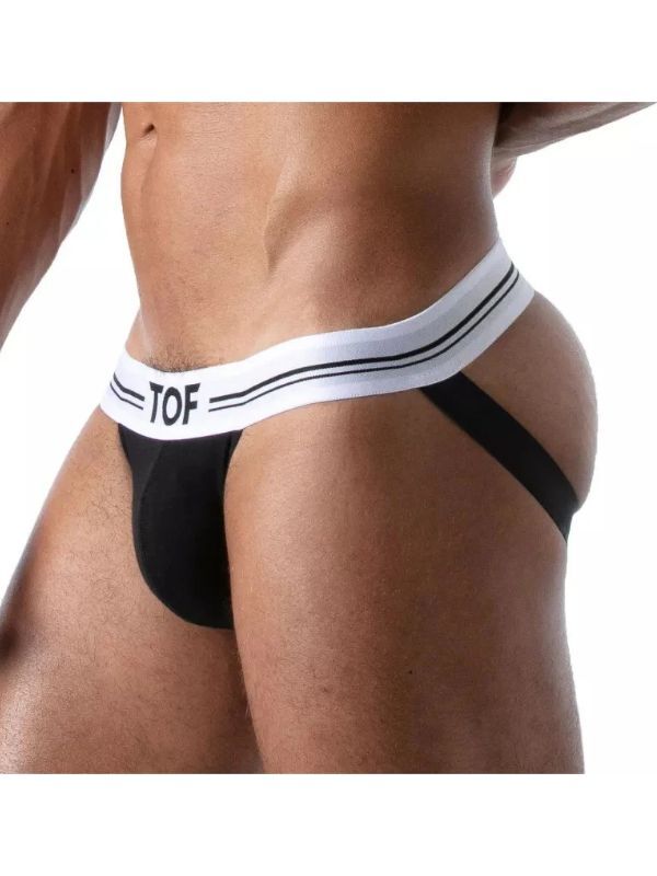 French Jock Noir TOF Paris Lingerie Lingerie Homme Oh! Darling