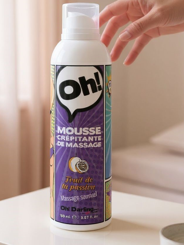 Mousse crépitante Oh Fruit de la passion Bien-être Massage du corps Oh! Darling