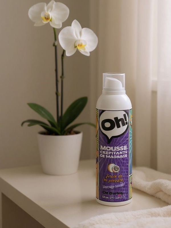 Mousse crépitante Oh Fruit de la passion Bien-être Massage du corps Oh! Darling
