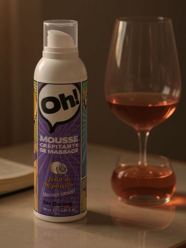 Mousse crépitante Oh Fruit de la passion Bien-être Massage du corps Oh! Darling